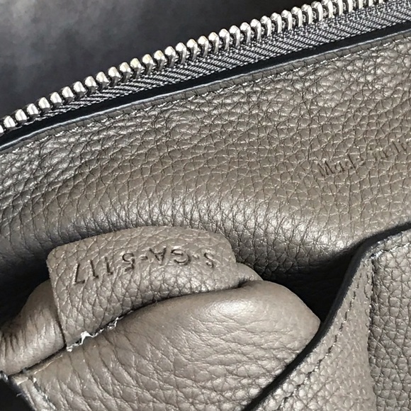 Céline Tri-Fold St Grained 17883 Gray Leather Tote - Picture 5 of 8